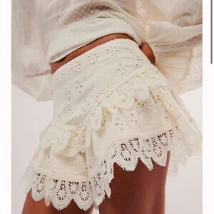 Free people embroidered skort - so cute. Never worn!